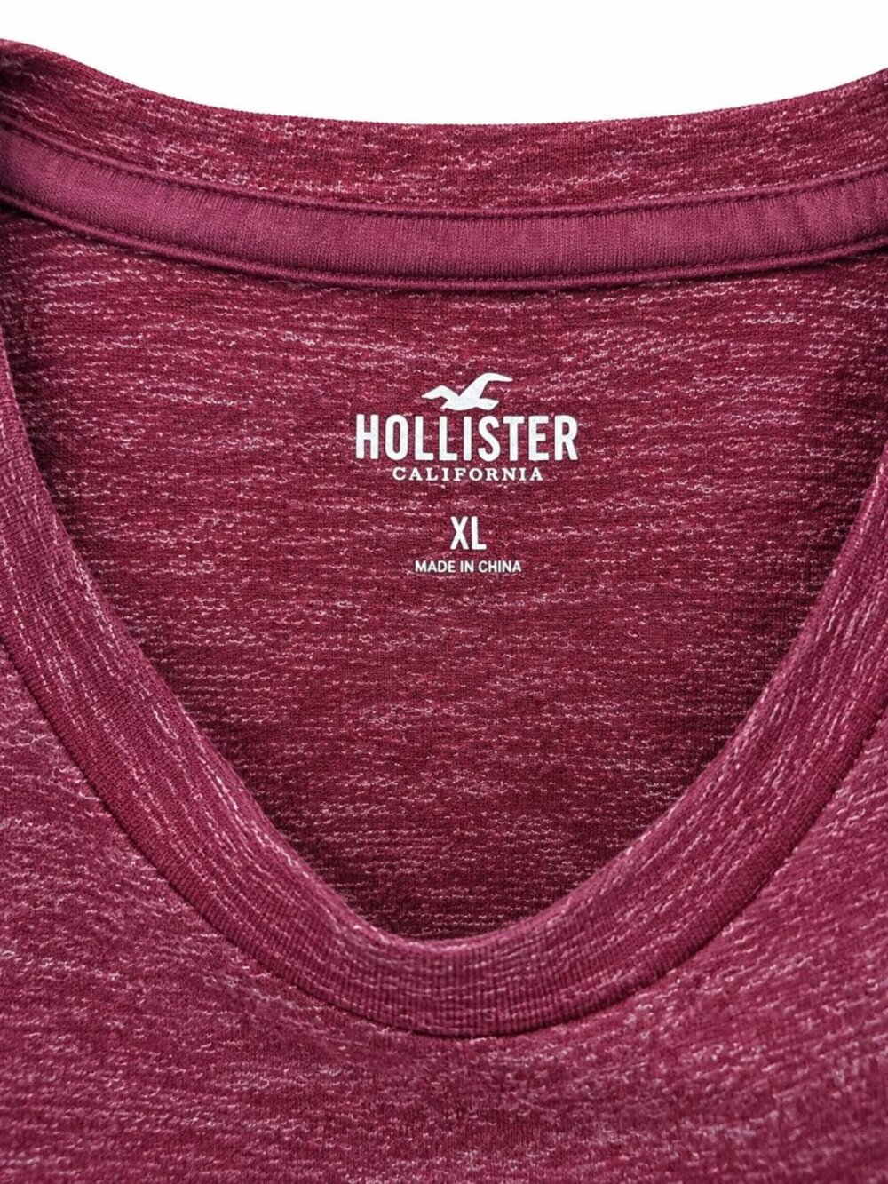 Hollister California 1999 Graphic Logo T-Shirt Mens XL Heather Burgundy - Picture 2 of 3